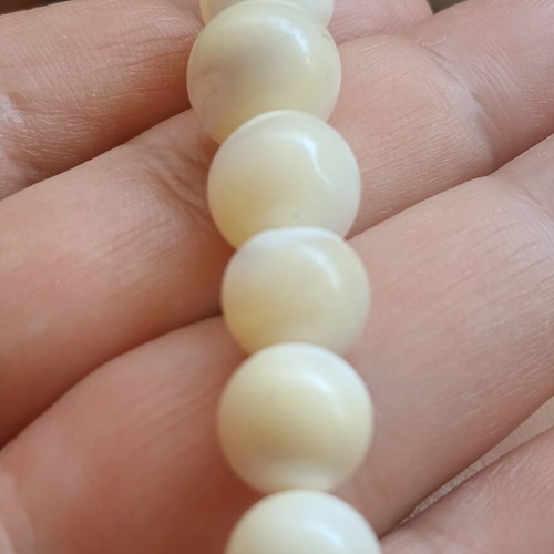 Selenite necklace, 42 cm
