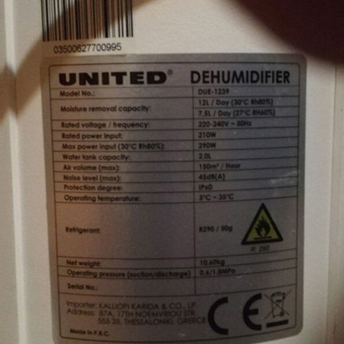 Portable dehumidifier like new