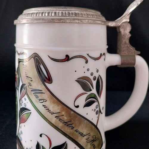 Original BMF Bierseidel Germany hand painted beer stein