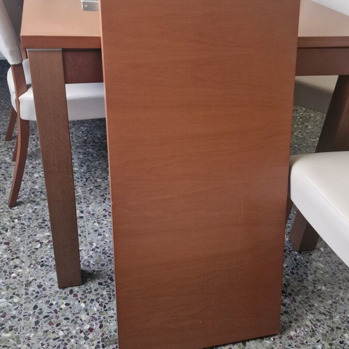 Dining table with 6 chairs like new, extendable 2.05×0.90 m