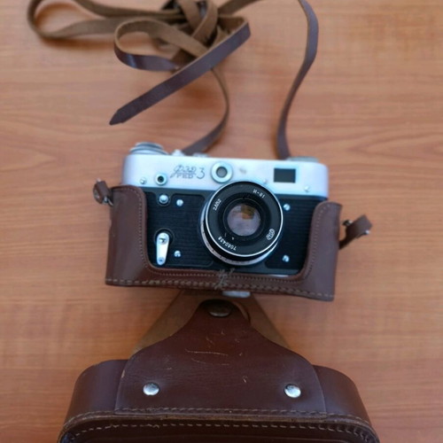 Retro FED 3 35mm rangefinder analog camera used