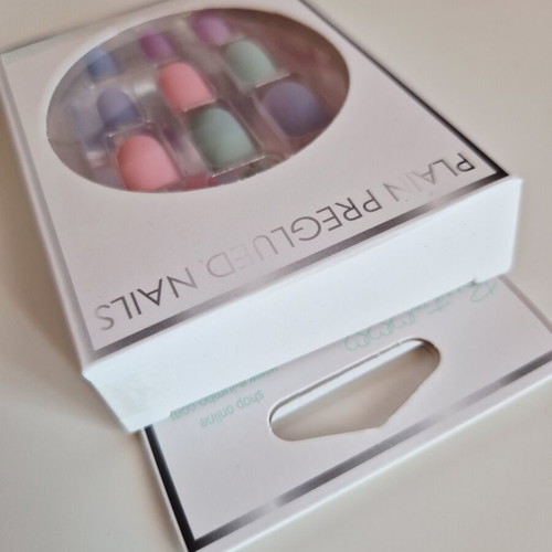 Artificial nails set multicolor matte for manicure new