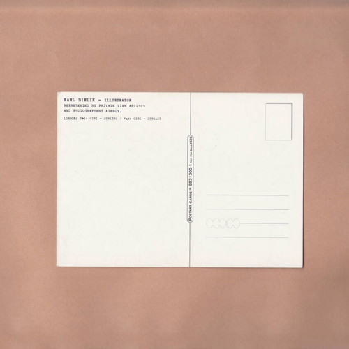 PostArt Cards #525 Karl Bielik "Illustrator" like new, year 1999