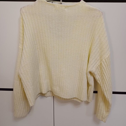 Mango women's V-neck blouse yellow like new