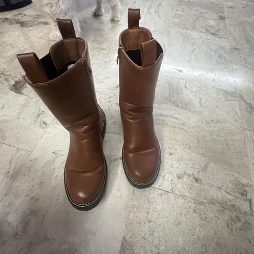 Women's brown ankle boots like new, size 39