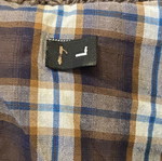 Knitted jacket like new, brown with pattern and pockets