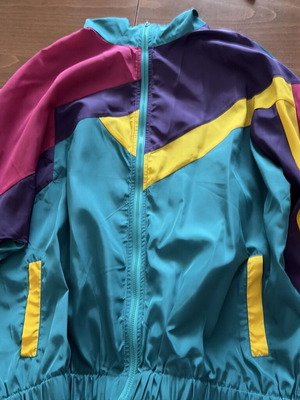Shein Multi-colored Windbreaker Jacket like new, size S