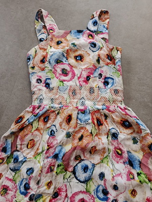 Summer dress with open back, colorful, size S