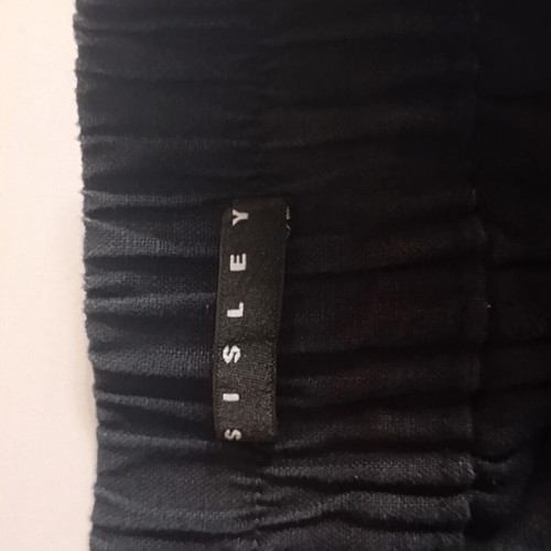 Sisley women's linen pants size S, black