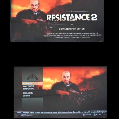 Resistance 2 PlayStation 3 game like new, action shooter