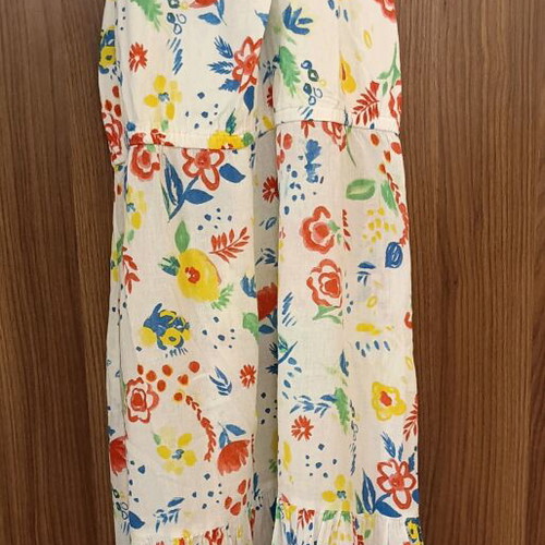Girls' summer dress Benetton like new, floral, cotton
