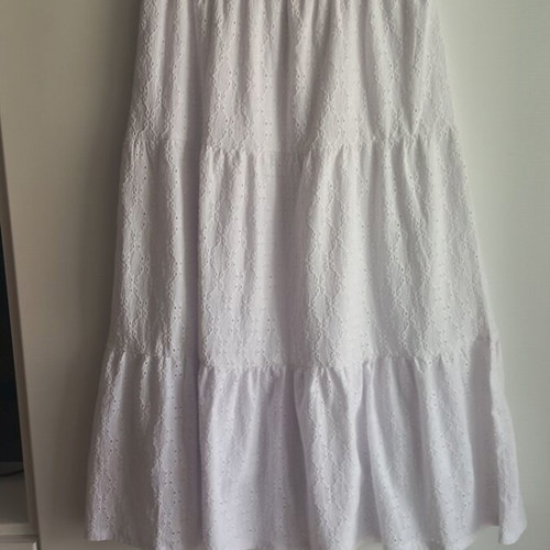Sinsay midi white skirt