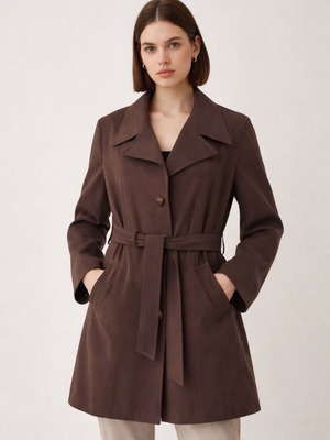 Moka coat size M like new
