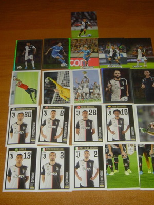 Juventus 2019-2020 stickers new, set of 21 pieces