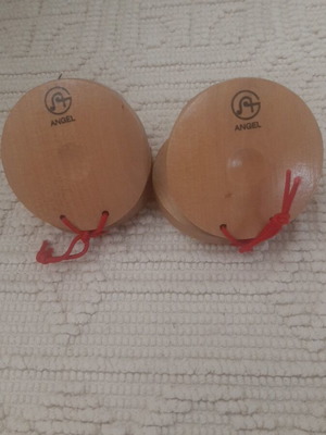 Angel wooden castanets new