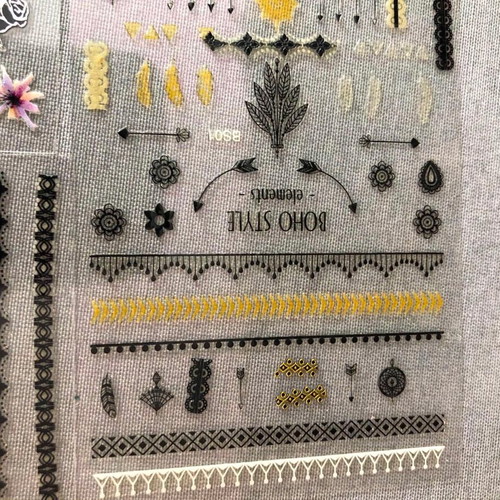 3D Nail Stickers new, pack of 5 pieces