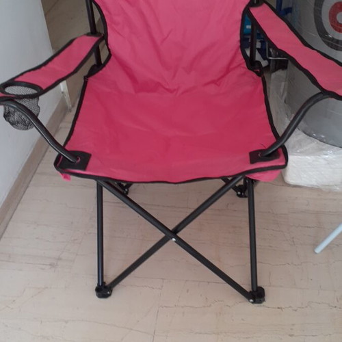 Aluminum folding beach chair with cup holder new