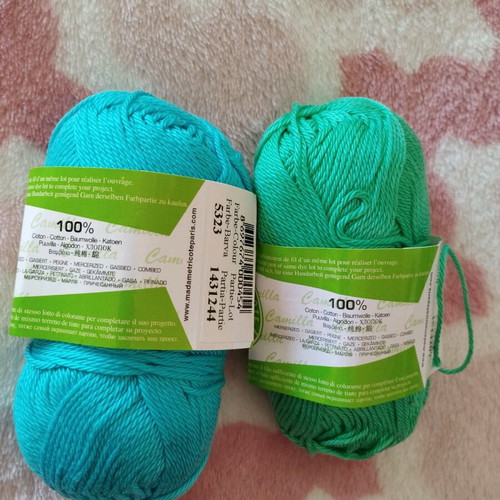 Camilla 6/4 cotton yarns like new, pack of 2