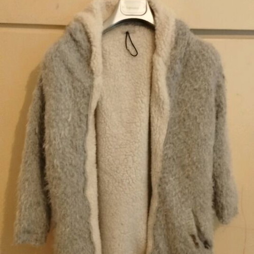 Fleece jacket for girl 8 years used, grey