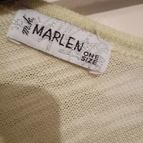 Marlen blouse used, pale yellow with back zipper