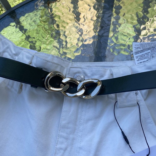 Liu Jo leather belt, green, size 85