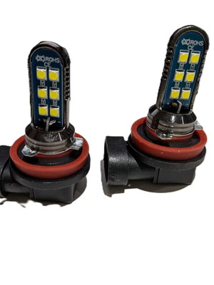 HB3-9005 LED Bulbs 3030 12SMD Super Bright H8 Car Fog Lights, new, 2 pcs