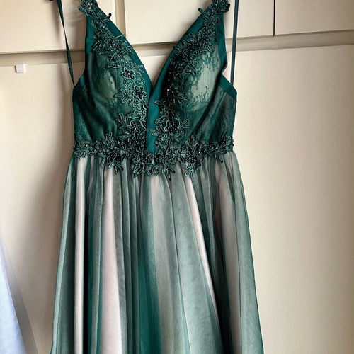 Farmaki dress like new, green evening, size S