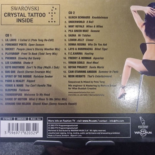 Pete Tong Fashion TV Presents Pete Tong CD like new, electronic