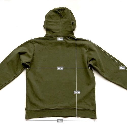 THE NORTH FACE Men’s Sweatshirt Pullover Hoodie - Olive Green - Size L