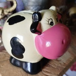 Αγελαδίτσα κουμπαράς καινούργια, ιδανική για ψιλά και κόκκινα κέρματα