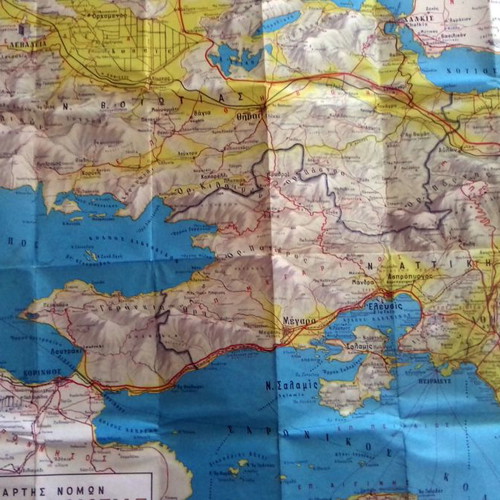 Morphological map of Attica and Boeotia used