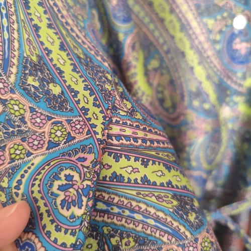 Lumina satin tunic with belt like new, sizes S/M/L, colorful