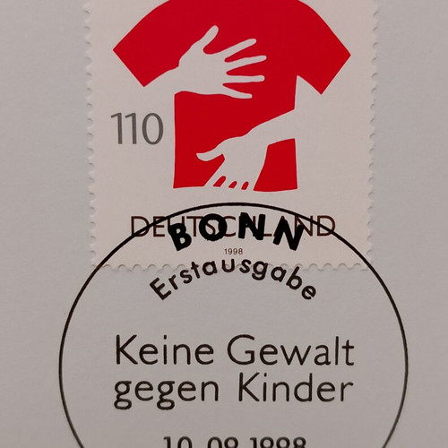 Germany 1998 first day cover stamp set, unopened block