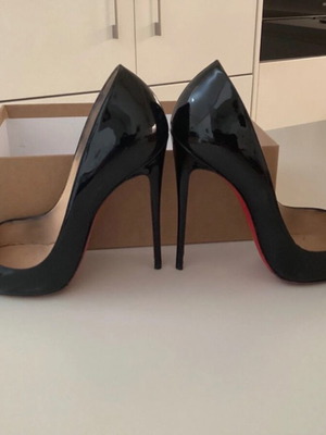 Christian Louboutin So Kate 120 γόβες μεταχειρισμένες μαύρες με κόκκινο πάτο μέγεθος 40