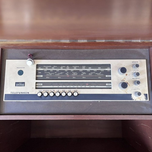 Radio and record player furniture used