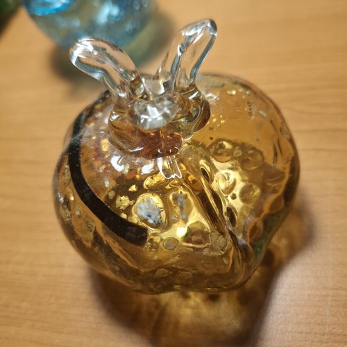 Glass decorative pomegranates like new