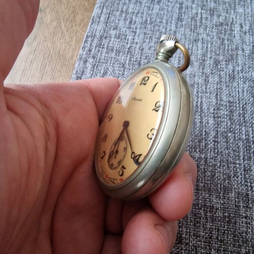 Molnija pocket watch like new