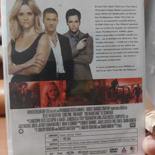 This Means War movie like new
