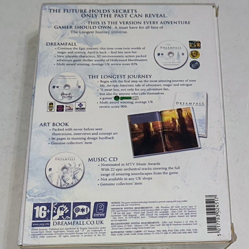 Dreamfall The Longest Journey Limited Edition PC like new