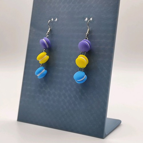 Macarons dangling earrings set new
