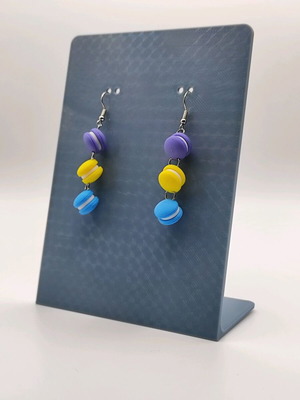 Macarons dangling earrings set new