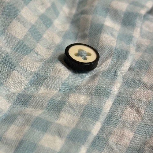 Men's Lecanto Shirt Blue White Check Size L Like New