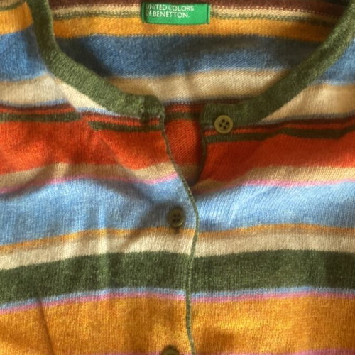 United Colors of Benetton wool vintage cardigan like new, multicolor, size S