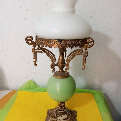 Lamp old used, height 65 cm, functional