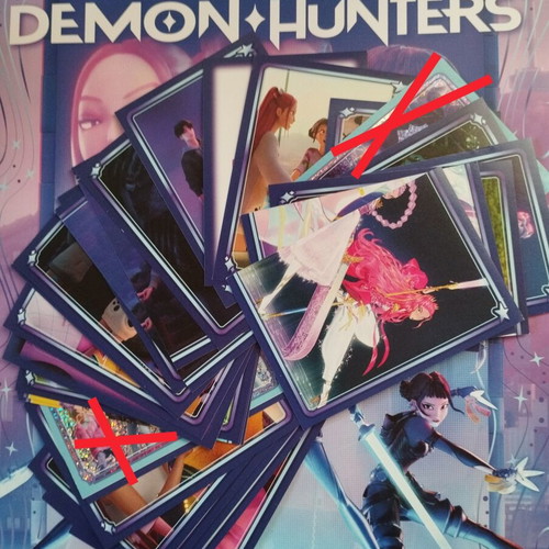 Kpop Demon Hunters sticker pack 18 pieces like new
