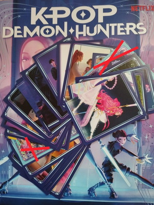 Kpop Demon Hunters sticker pack 18 pieces like new