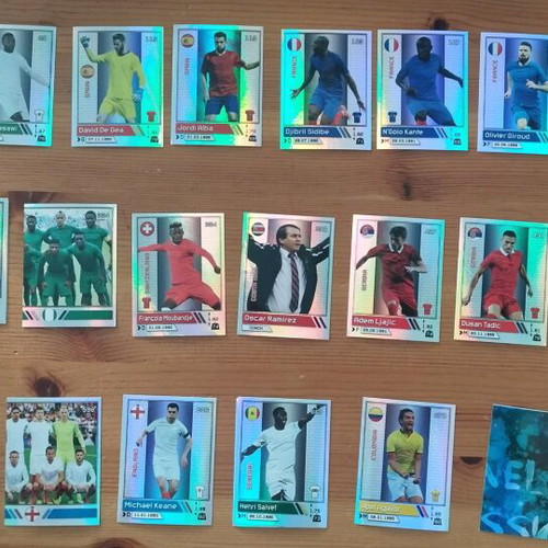 Αυτοκόλλητα Golden Stars world football 2018 καινούργια, πακέτο 25 τεμ.