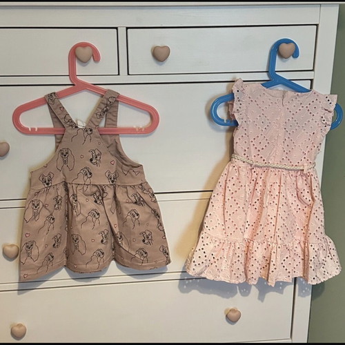 Baby dresses size 9-12 months like new, Miss Ebita and H&M Disney