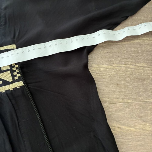 Kaftani black dress with gold embroidery like new
