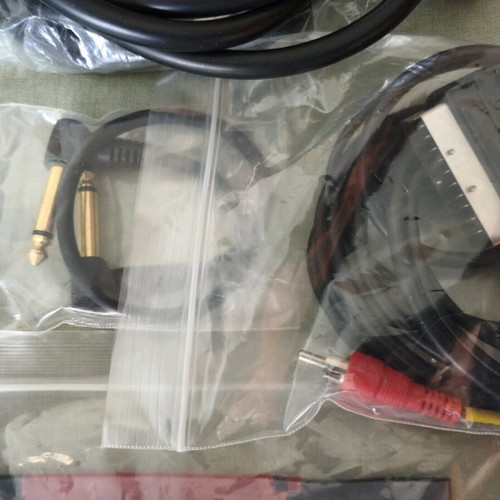 Various audio and video cables and adapters like new, pack